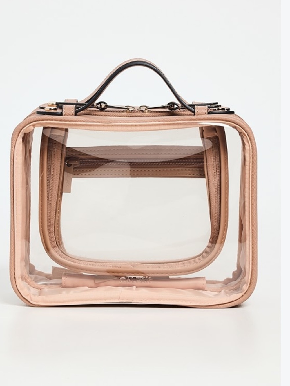 NWT CALPAK MEDIUM CLEAR COSMETICS CASE